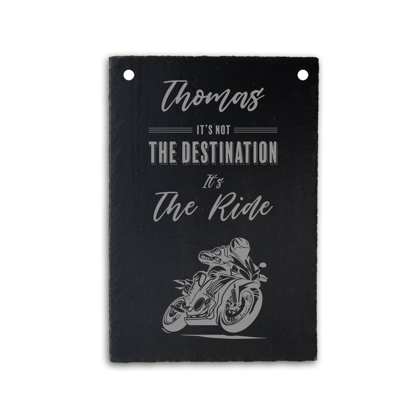 MOTORRAD - personalisiertes Schieferschild für die Garage - Jeske Design