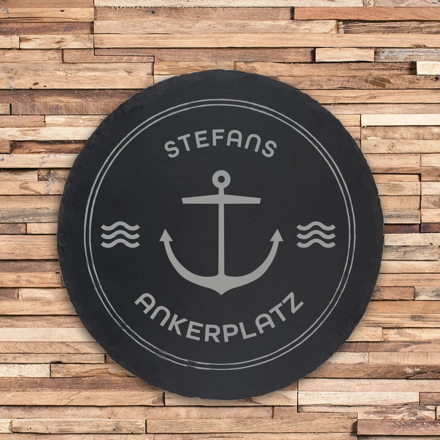 ANKERPLATZ - Personalisiertes Schieferschild - Jeske Design
