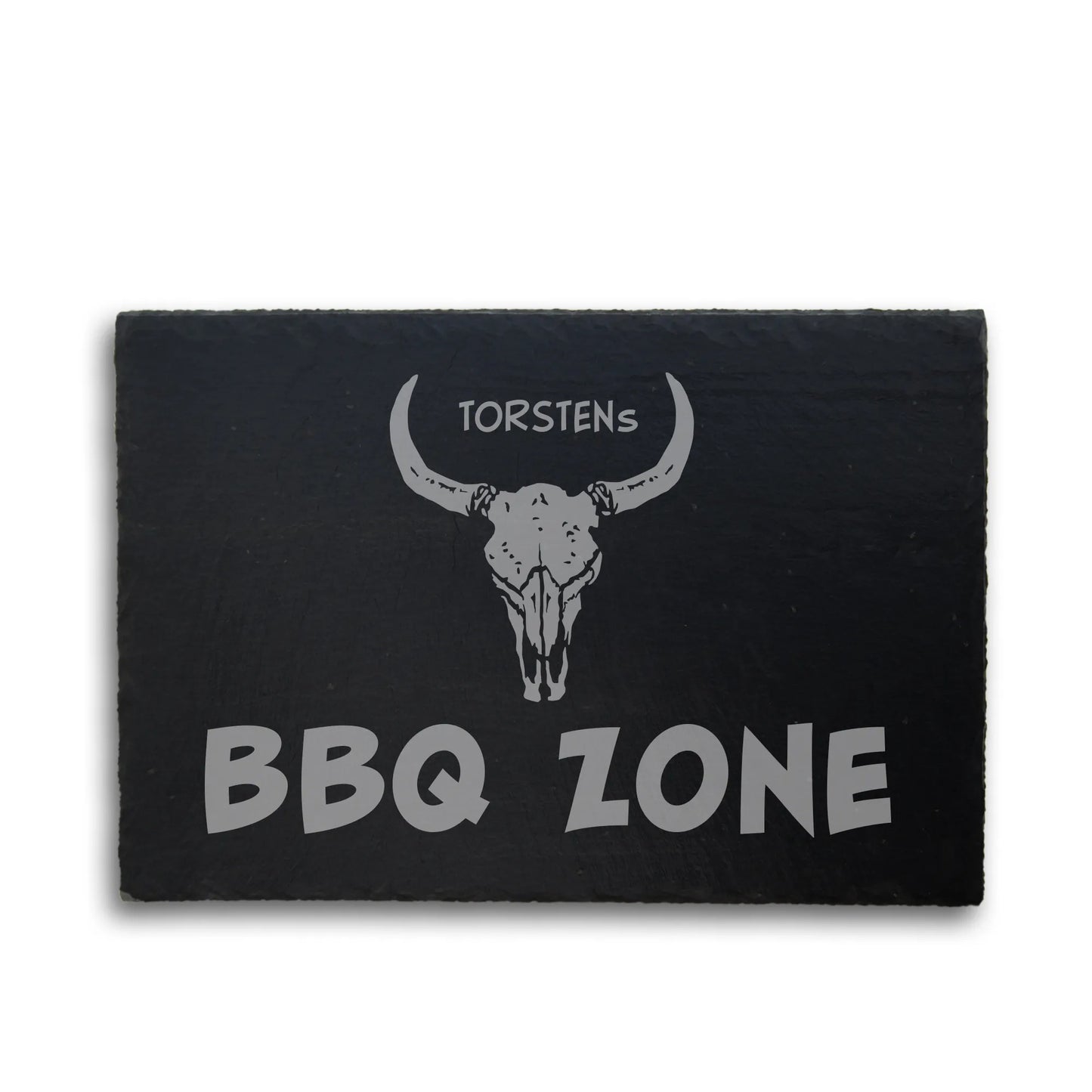 BBQ-ZONE - Personalisiertes Schieferschild für die BBQ-Lounge - Jeske Design