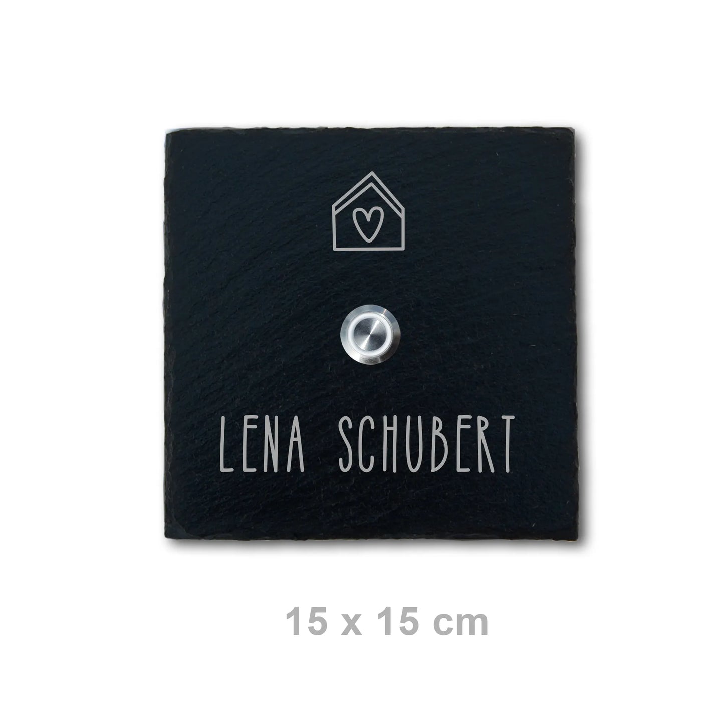Klingelschild aus Schiefer - Motiv PASCHKE - Jeske Design