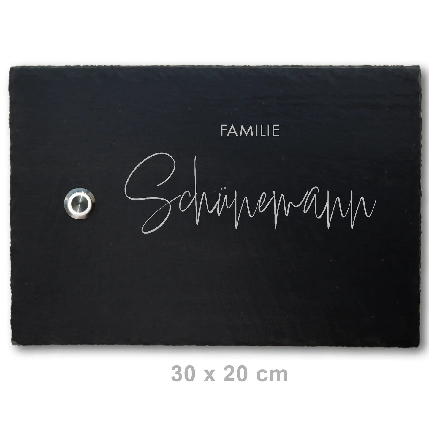 Klingelschild aus Schiefer - Motiv APPELT - Jeske Design