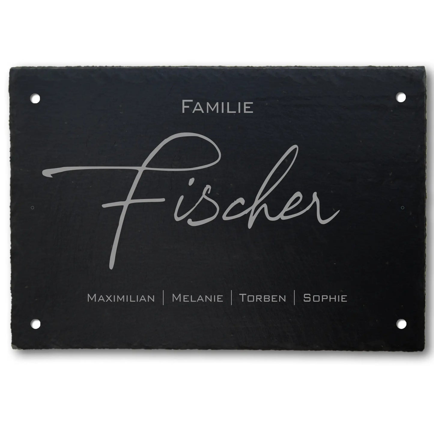 Schiefer Türschild - Motiv HOHLMEYER - Jeske Design