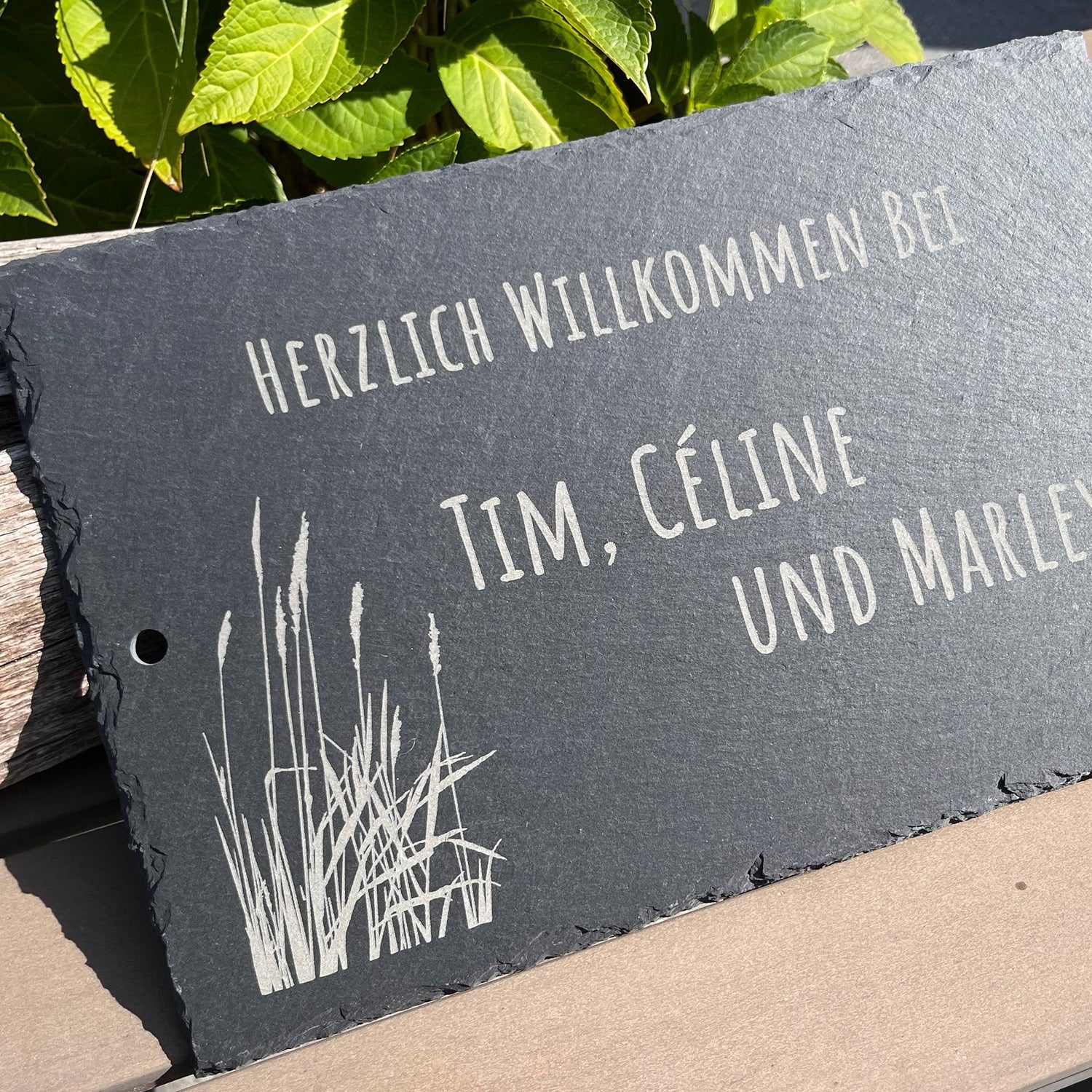 Türschilder aus Schiefer - Jeske Design