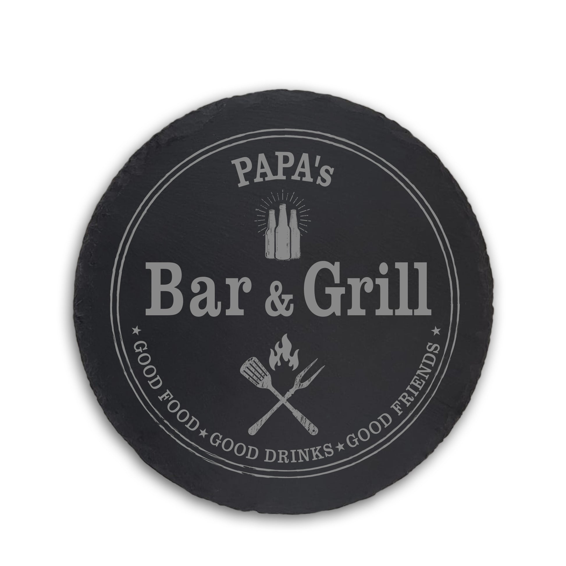 BAR & GRILL - Personalisiertes Schieferschild - Jeske Design