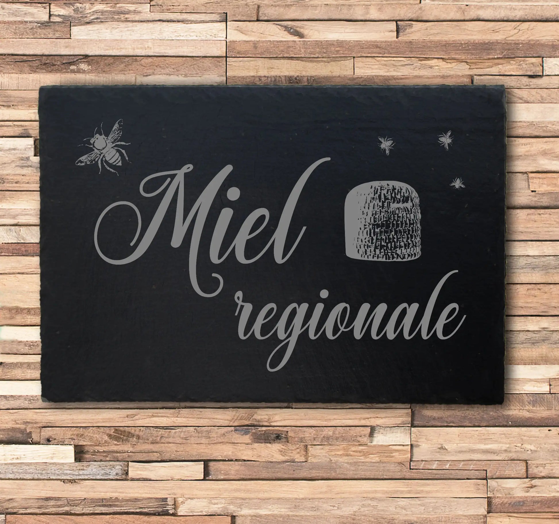 HONIG - personalisiertes Schieferschild für den Imker - Jeske Design