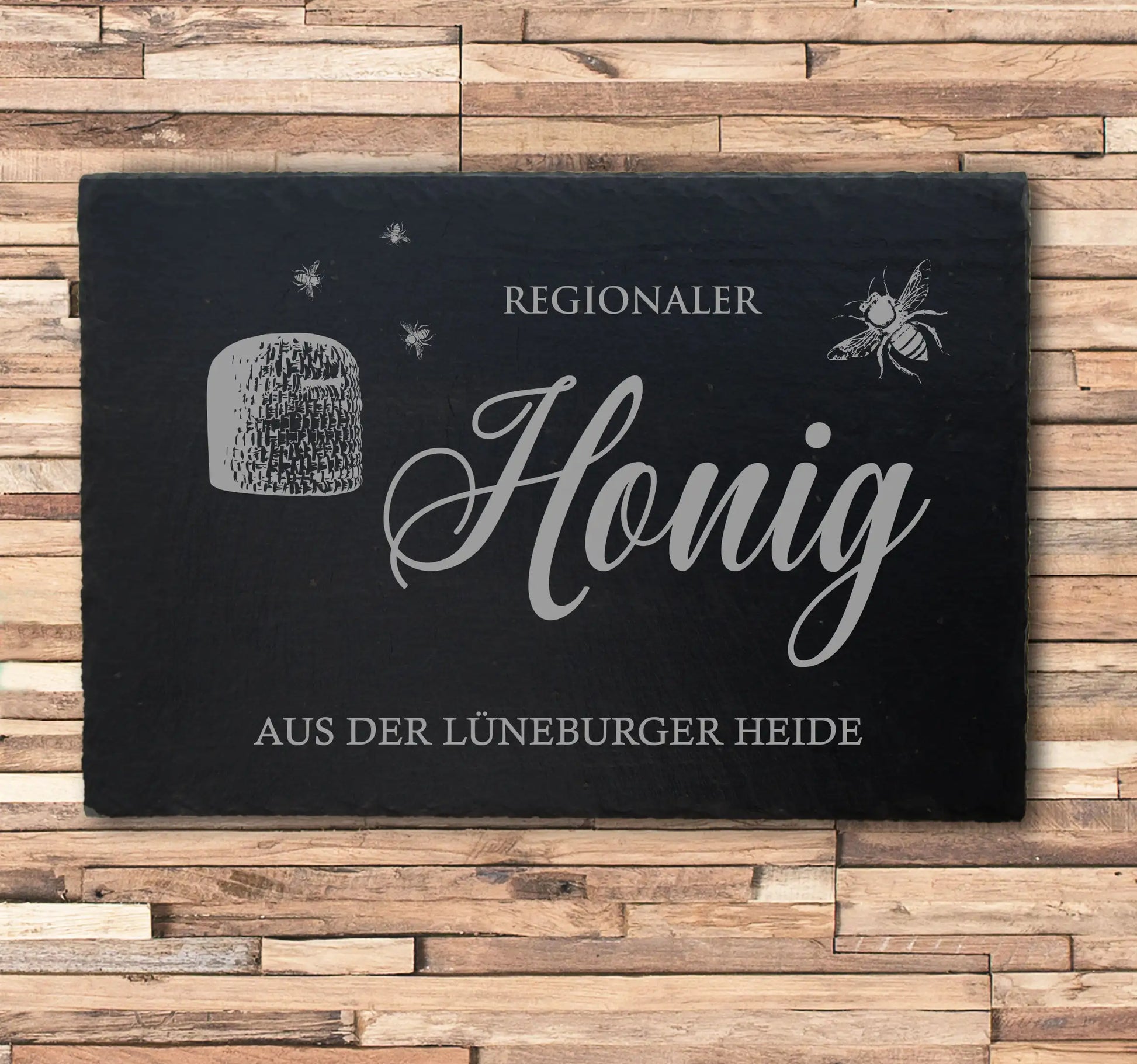 HONIG - personalisiertes Schieferschild für den Imker - Jeske Design