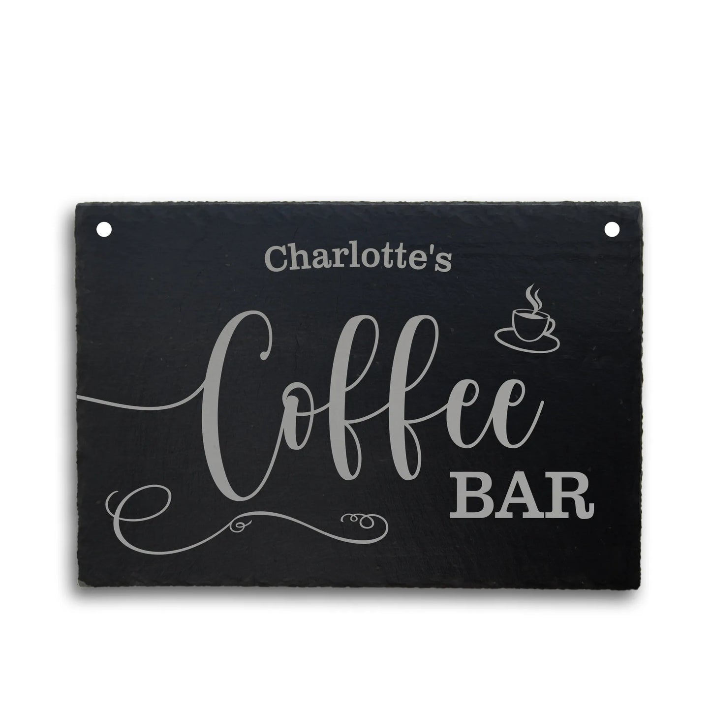 COFFEE BAR - Personalisiertes Schieferschild für die Kaffeeecke - Jeske Design