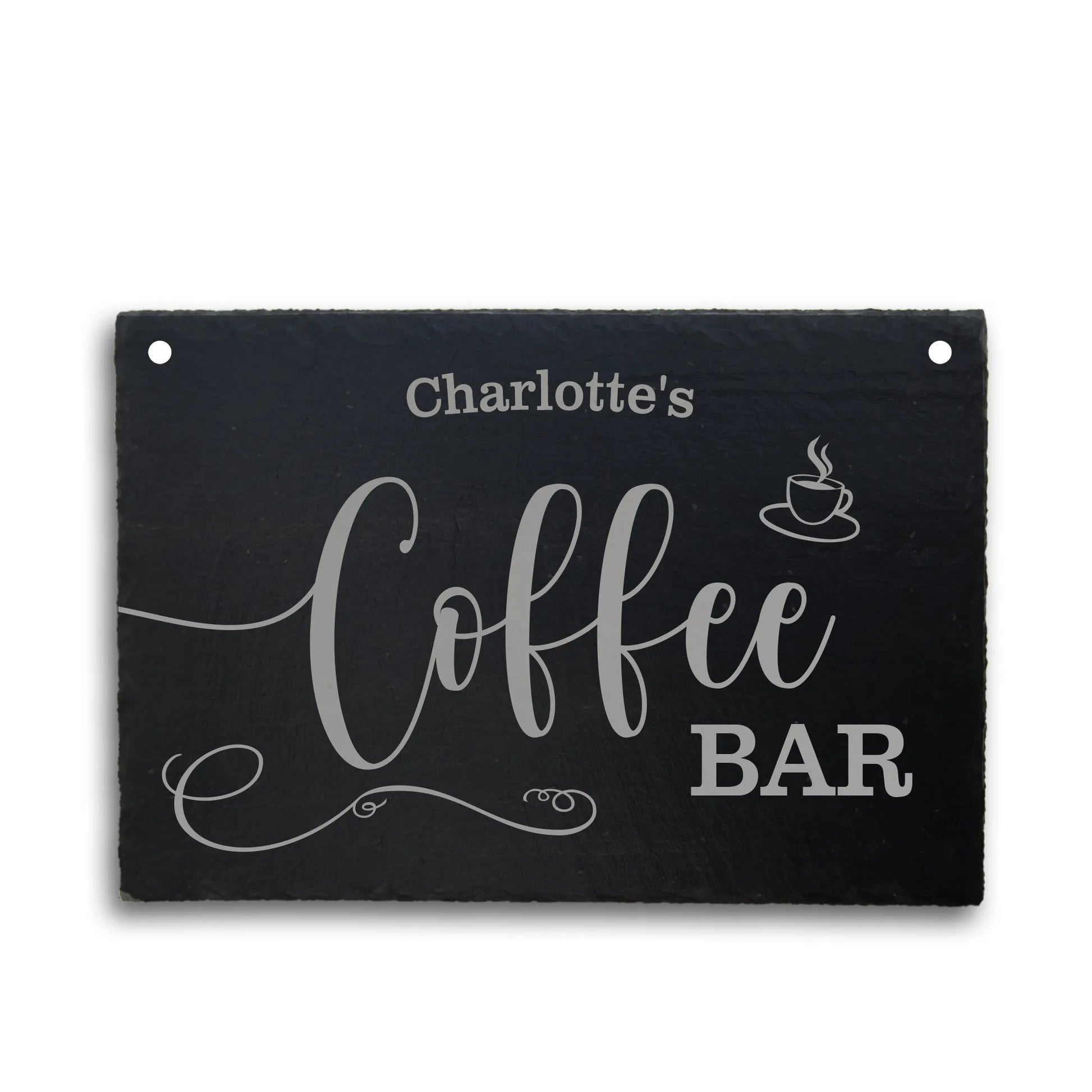 COFFEE BAR - Personalisiertes Schieferschild für die Kaffeeecke - Jeske Design