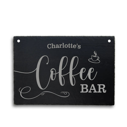 COFFEE BAR - Personalisiertes Schieferschild für die Kaffeeecke - Jeske Design
