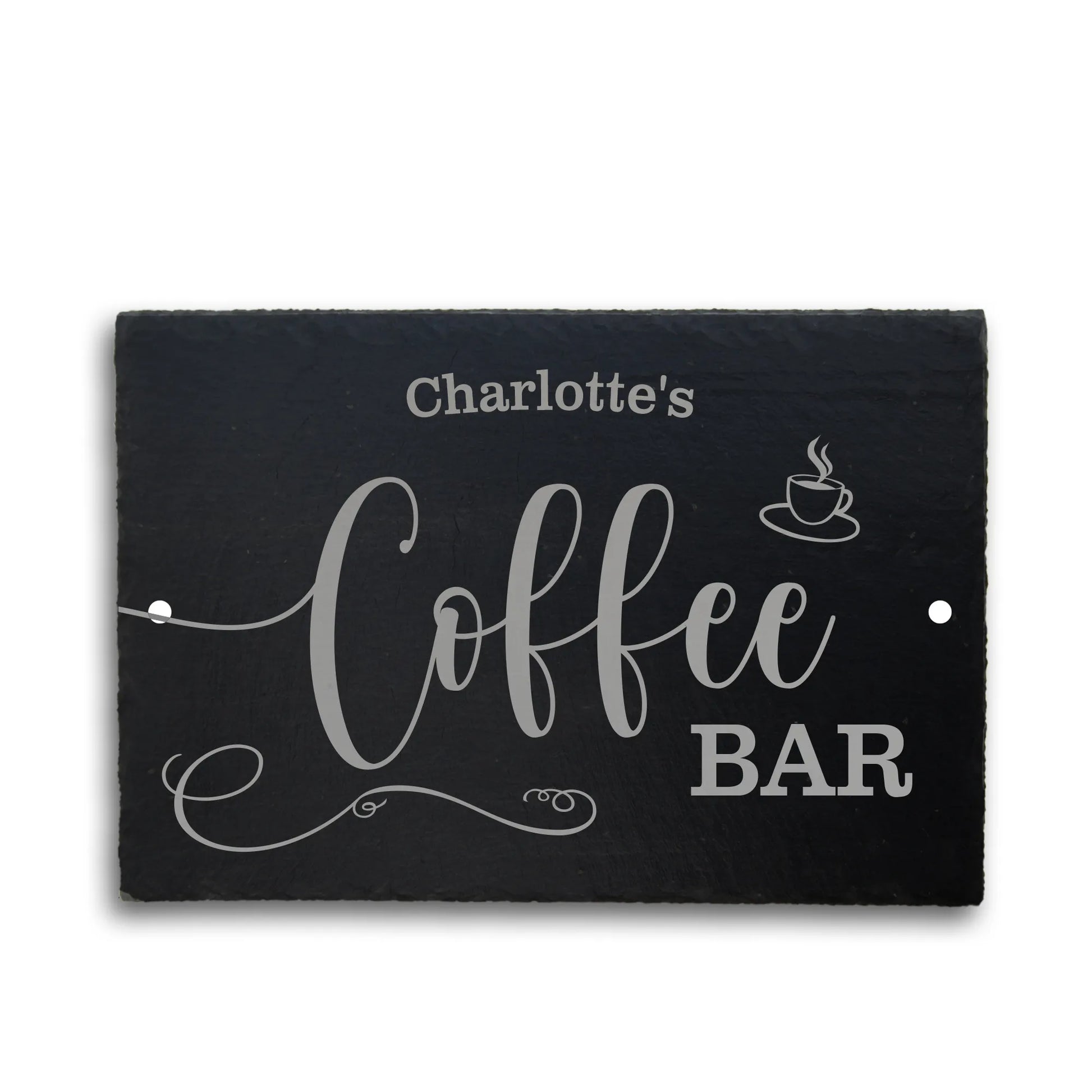 COFFEE BAR - Personalisiertes Schieferschild für die Kaffeeecke - Jeske Design