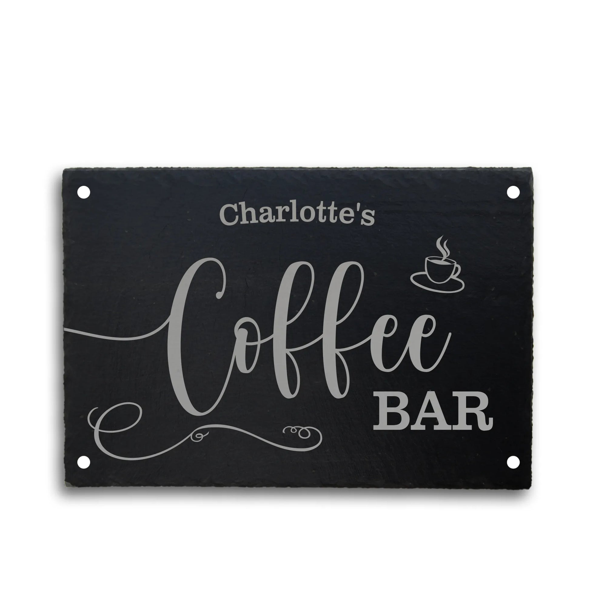 COFFEE BAR - Personalisiertes Schieferschild für die Kaffeeecke - Jeske Design