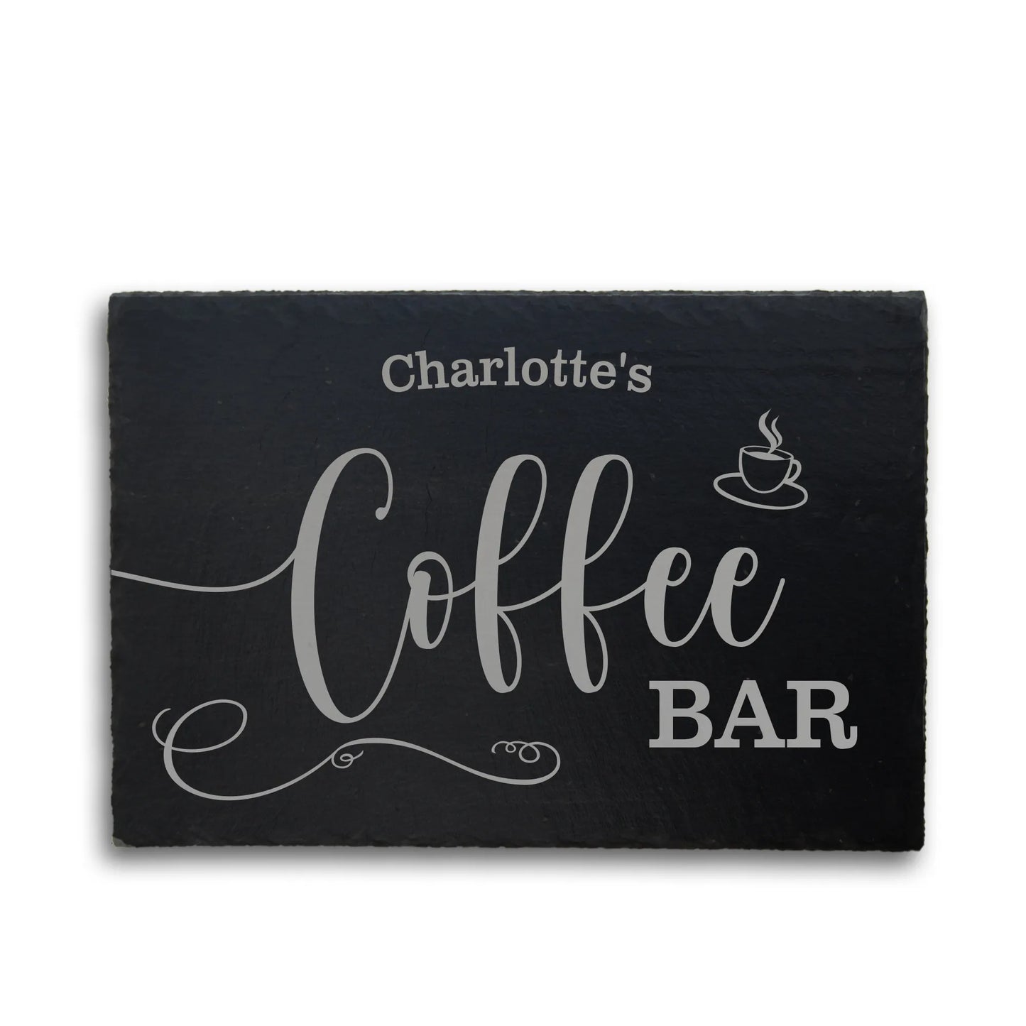 COFFEE BAR - Personalisiertes Schieferschild für die Kaffeeecke - Jeske Design