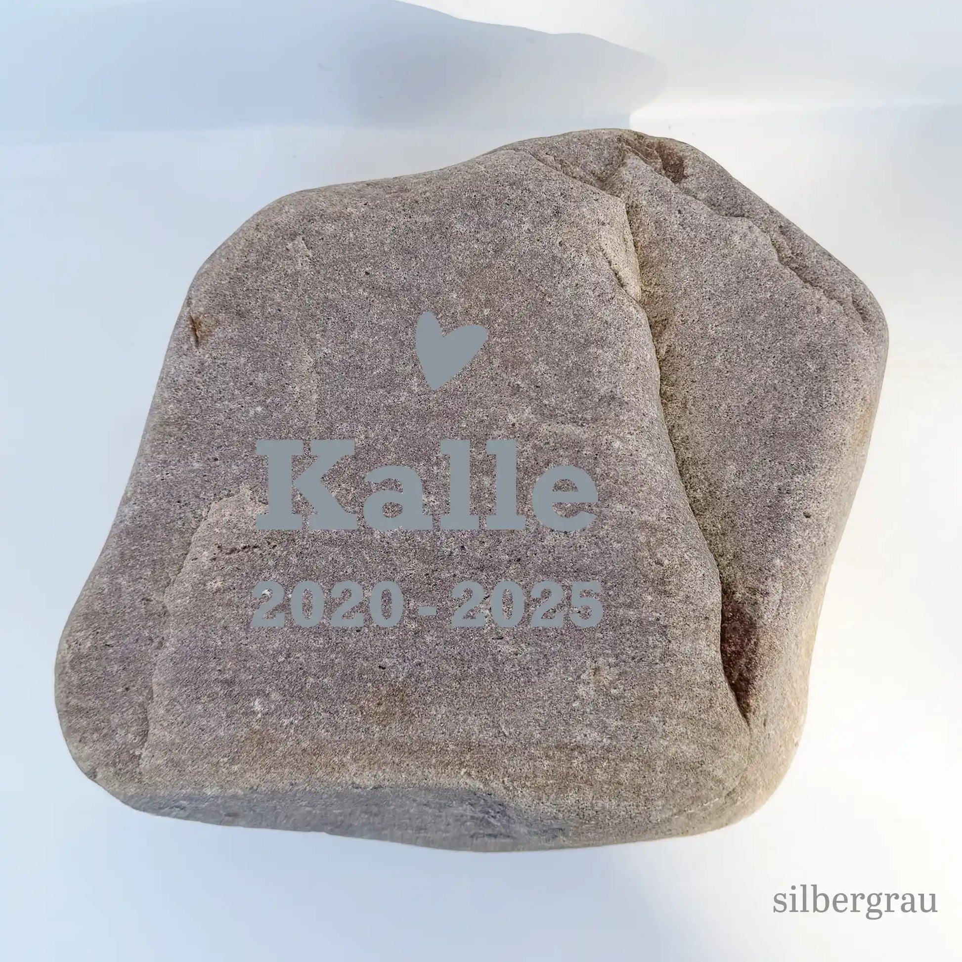 Naturstein Z-6 für Gedenkstein mit silbergrauer Gravur