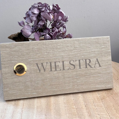 Personalisiertes Klingelschild (20x15 cm) aus FEINSTEINZEUG - KERAMIK - Jeske Design