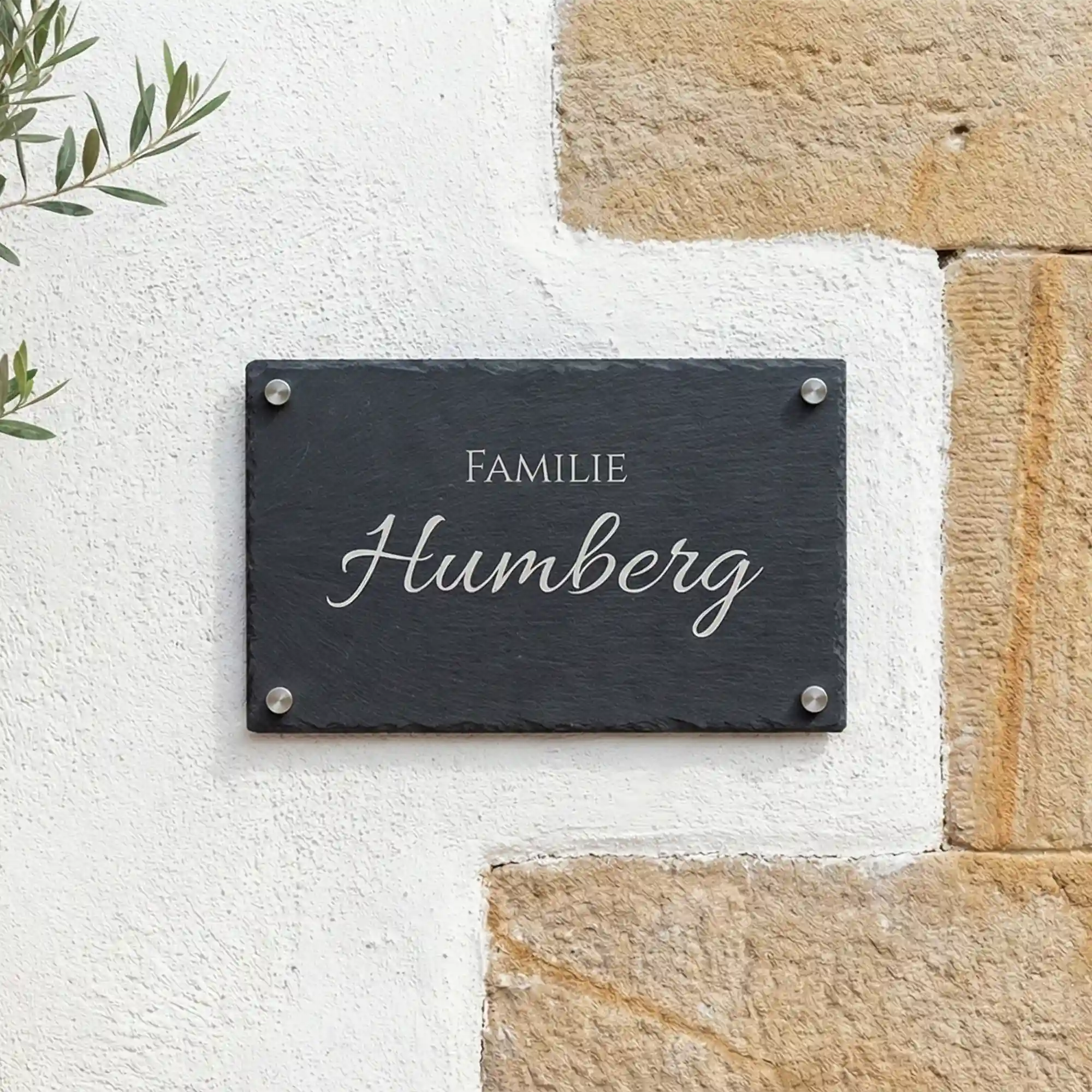 Tür- und Klingelschilder aus Stein