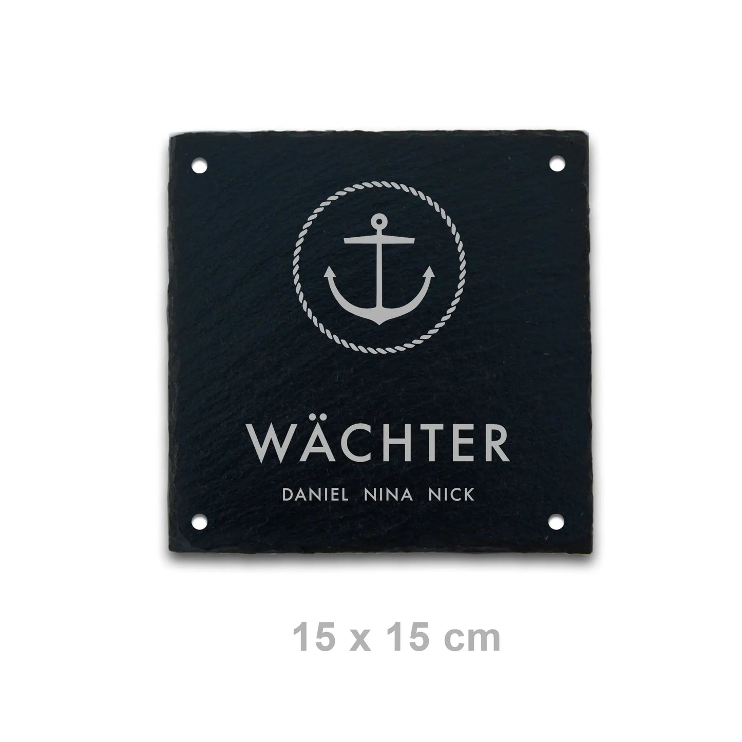 Schiefer Türschild - maritimes Motiv ANKER - Jeske Design