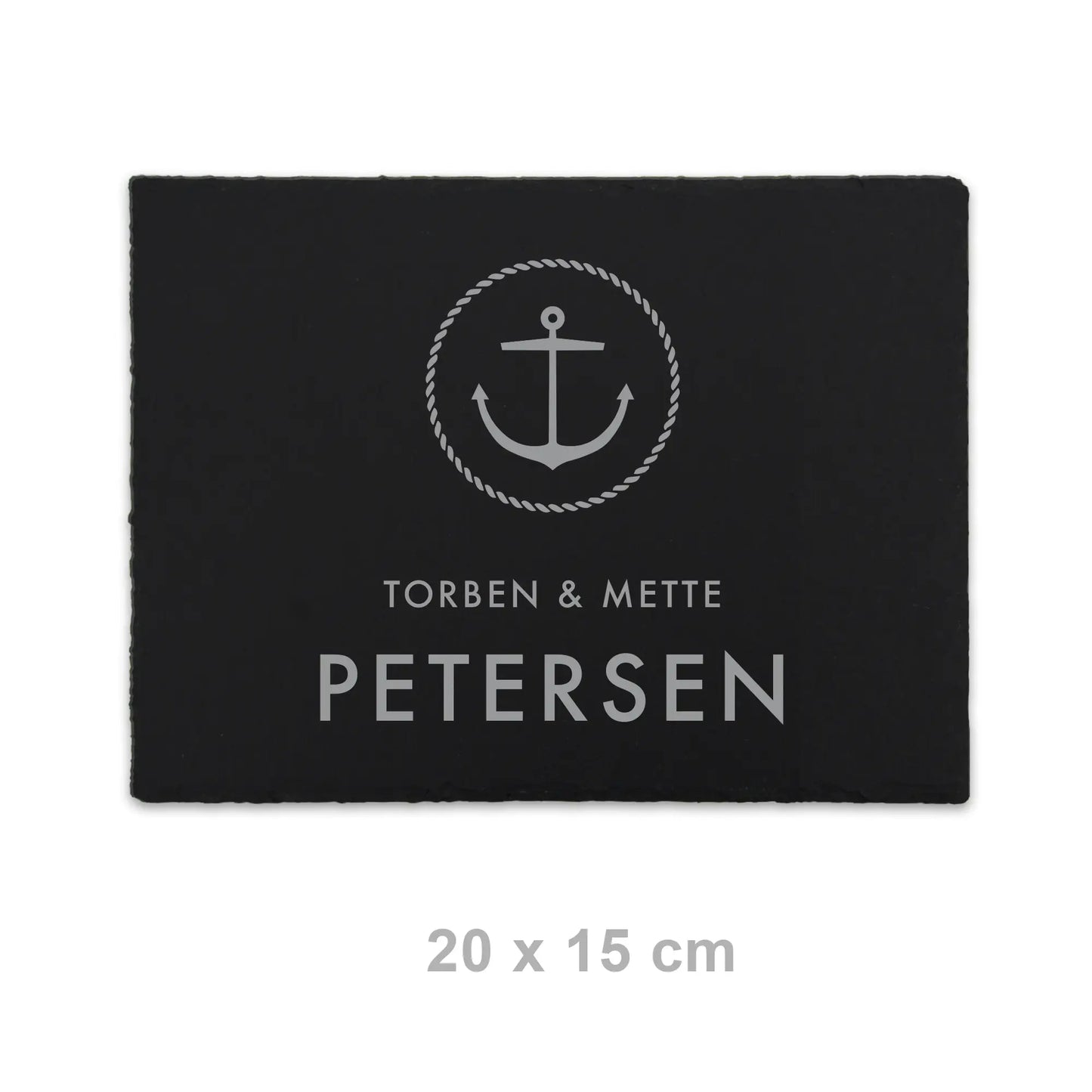 Schiefer Türschild - maritimes Motiv ANKER - Jeske Design