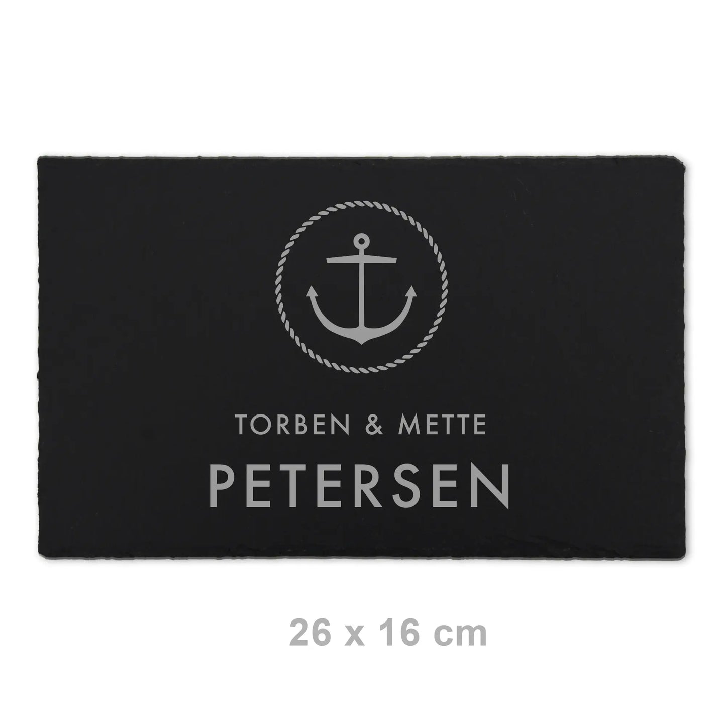 Schiefer Türschild - maritimes Motiv ANKER - Jeske Design