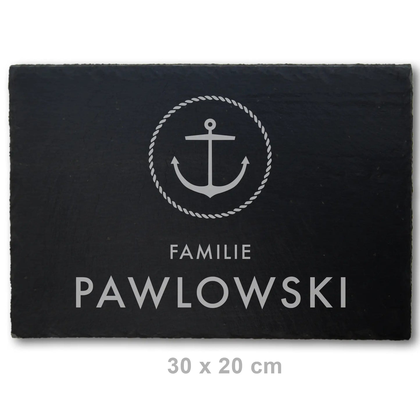 Schiefer Türschild - maritimes Motiv ANKER - Jeske Design