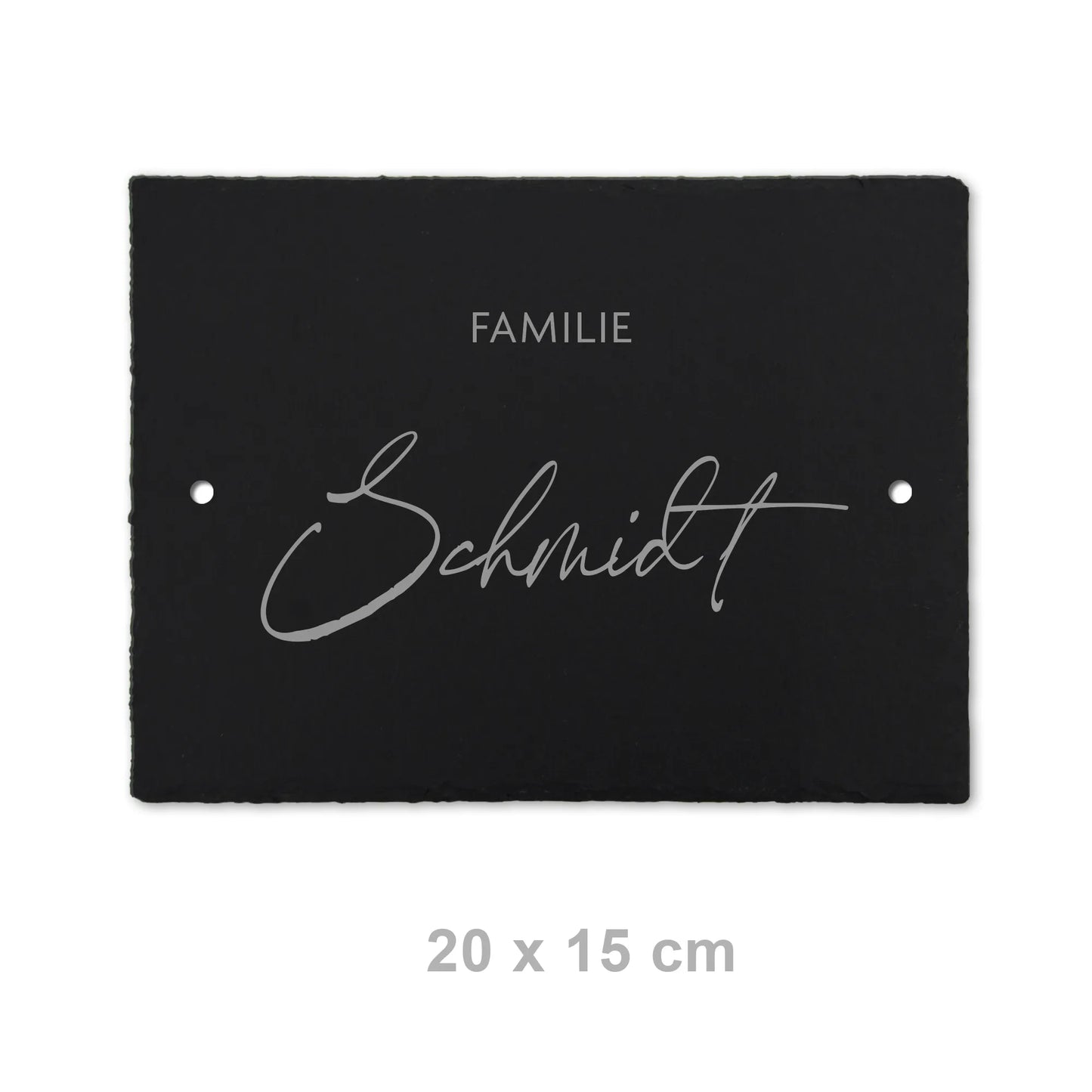 Schiefer Türschild - Motiv HOHLMEYER - Jeske Design