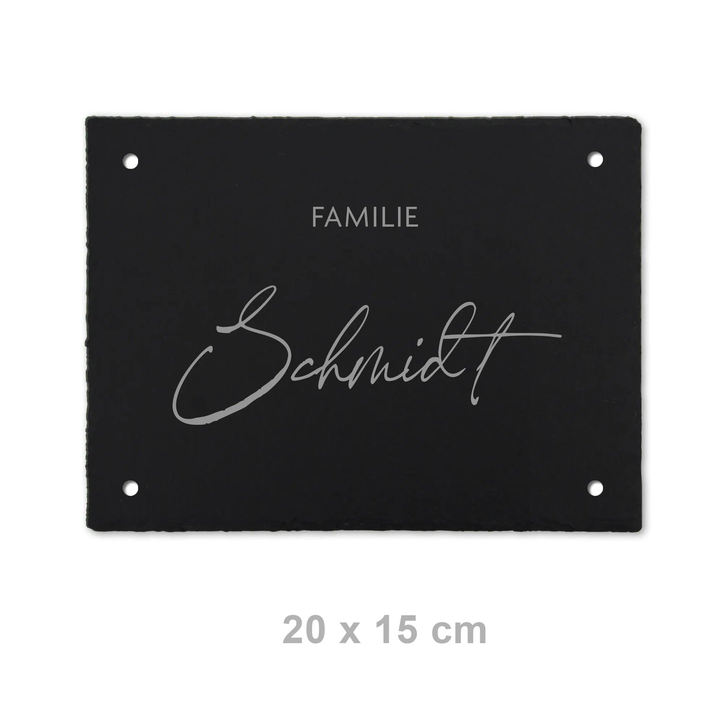 Schiefer Türschild - Motiv HOHLMEYER - Jeske Design