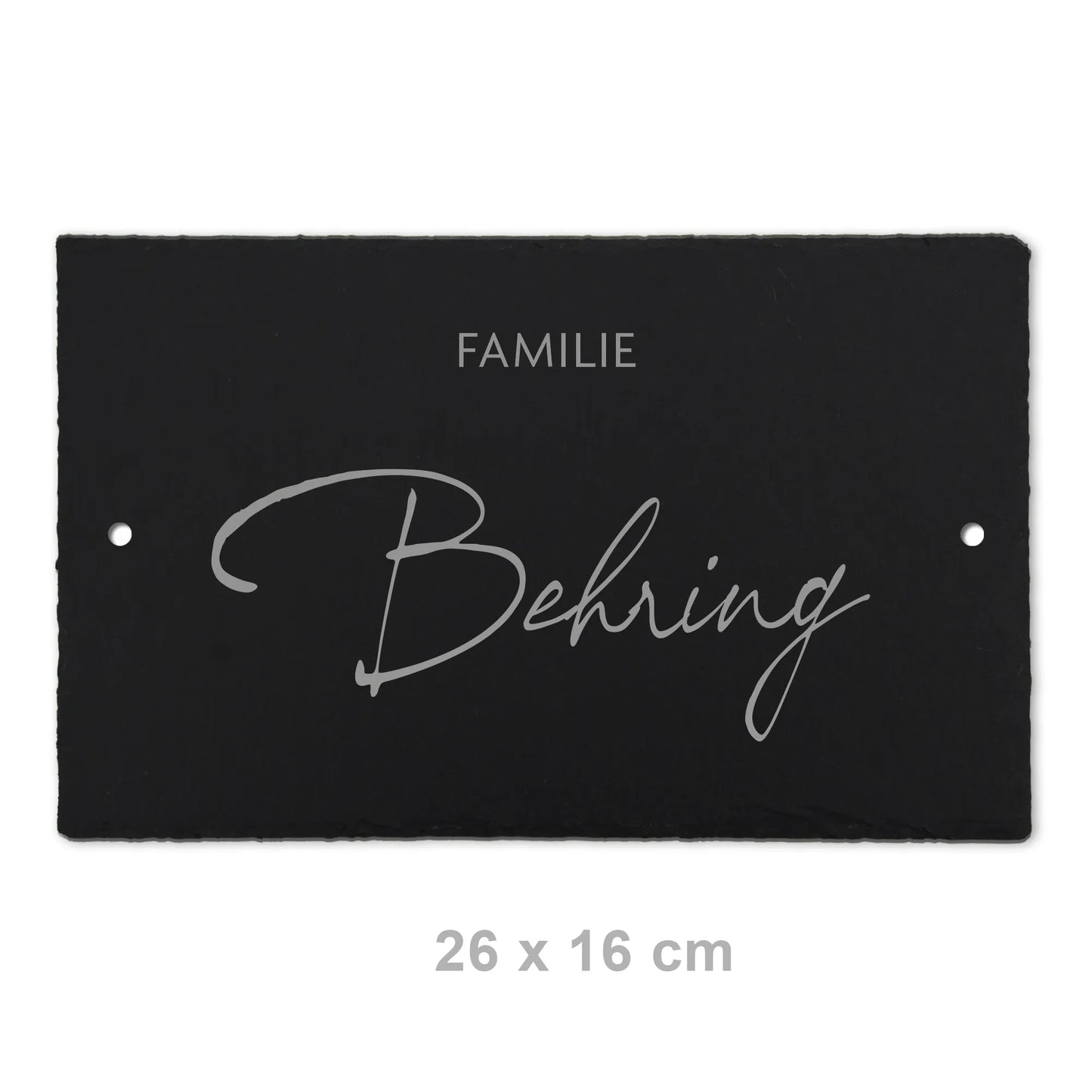 Schiefer Türschild - Motiv HOHLMEYER - Jeske Design