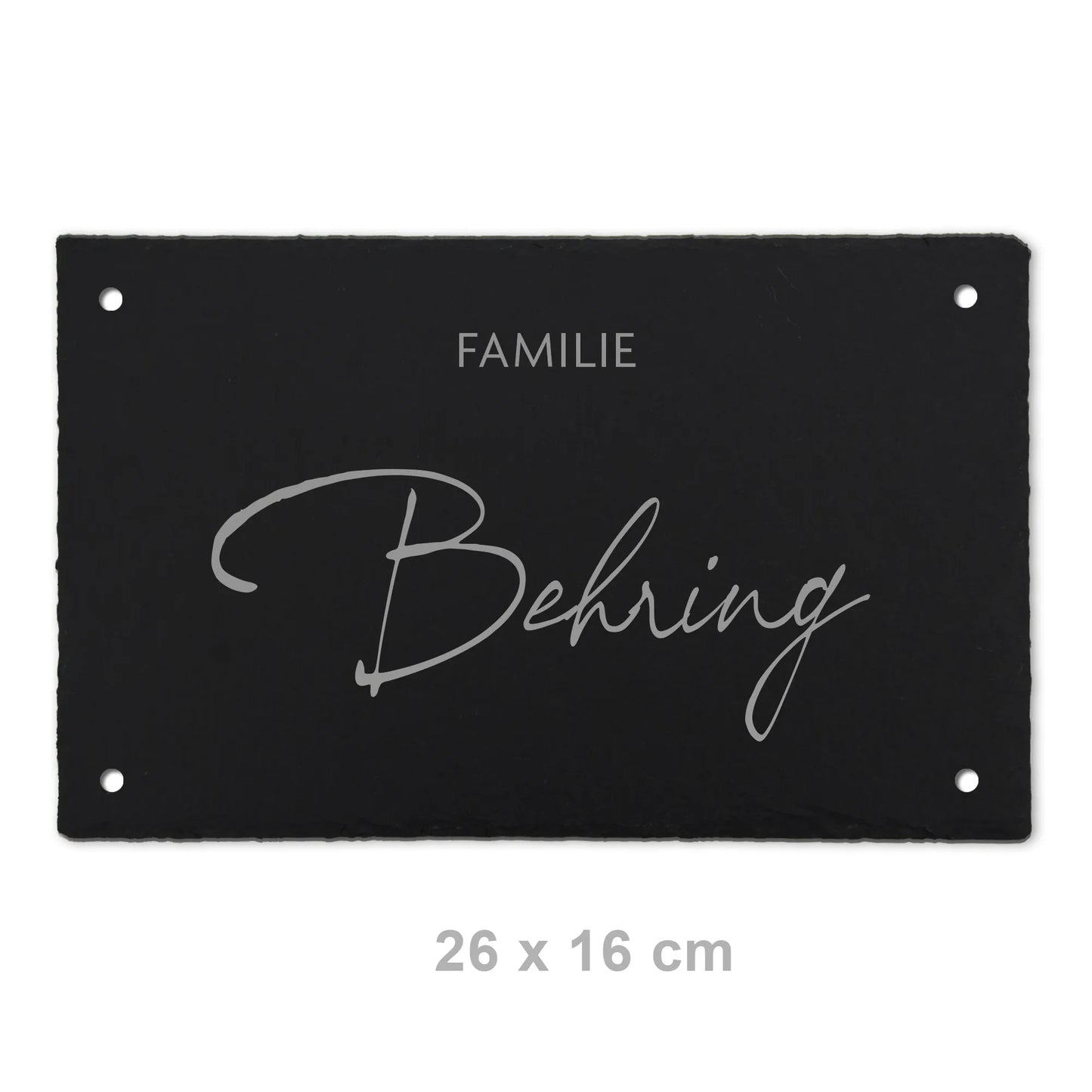 Schiefer Türschild - Motiv HOHLMEYER - Jeske Design
