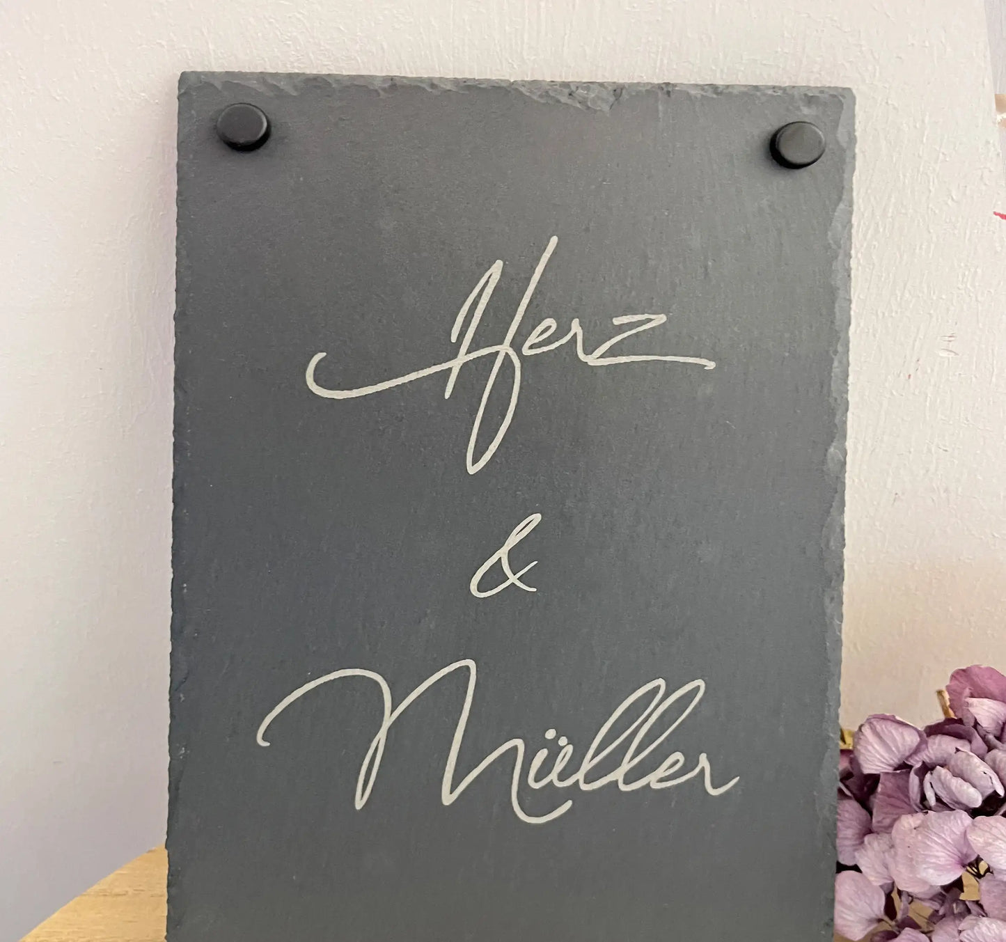 Schiefer Türschild - Motiv HOHLMEYER - Jeske Design