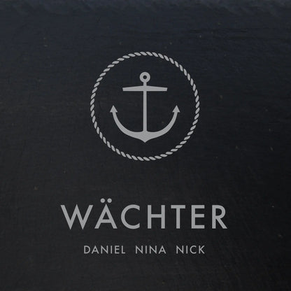 Schiefer Türschild - maritimes Motiv ANKER - Jeske Design