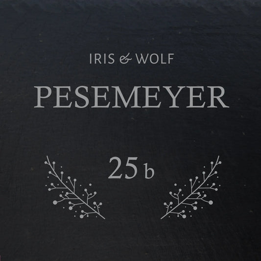 Türschild aus Schiefer - Gravur Motiv POSCHMANN - Jeske Design